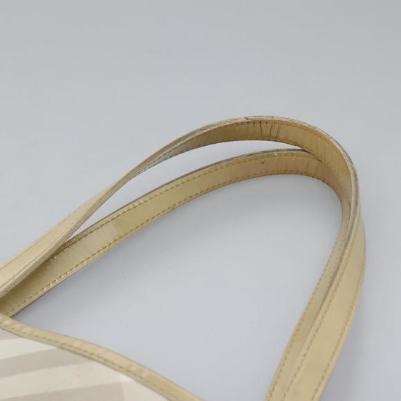BURBERRY Nova Check Tote Bag PVC Beige Auth ti2855 - Picture 9 of 16